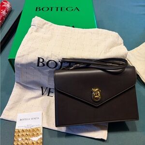 Bottega Veneta Nodo Piano Brown Leather Bag